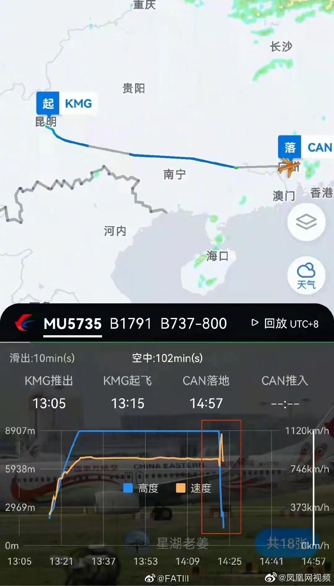 又一架飞机数秒坠落7000英尺，再次上演机上惊魂！原来是东航MU5735“同款机型”